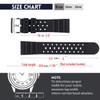 Carty Silicone Watch Bands for Men 22mm Soft Waterproof Rubber