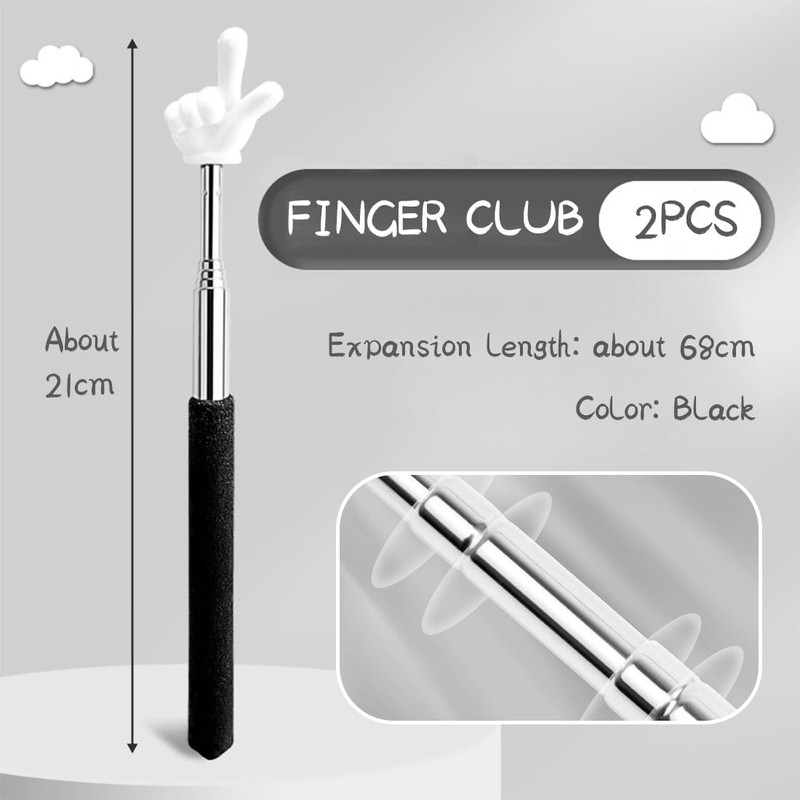 COYUN 2 x Extendable Pointing Stick, Retractable Classroom, Telescopic Teacher