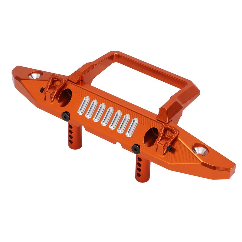Aluminum Alloy Front Bumper RC Car Upgrade Accessory with LED