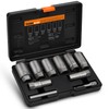THINKWORK 1/2 Inch Drive Lug Nut Extractor Set, Large Sizes,