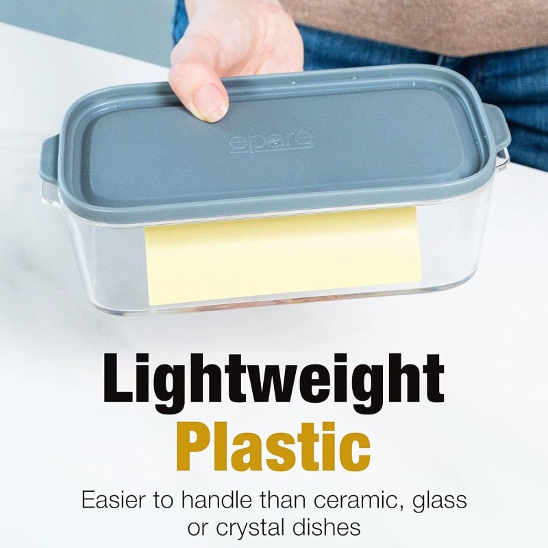 Eparé Large Butter Dish With Lid For Countertop - BPA-Free
