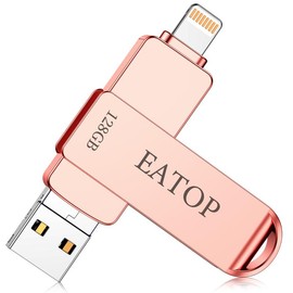 EATOP Flash Drives Intended for iPhone, Memory Stick Storage for Photos and Videos, USB External Memory Storage Flash Drive Compatible with iPhone iPad Android and Computers (128GB 256GB 512GB):_Rose Gold_512GB