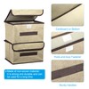PATIKIL Fabric Collapsible Storage Bin 10.2 x 7.5 x 6.3