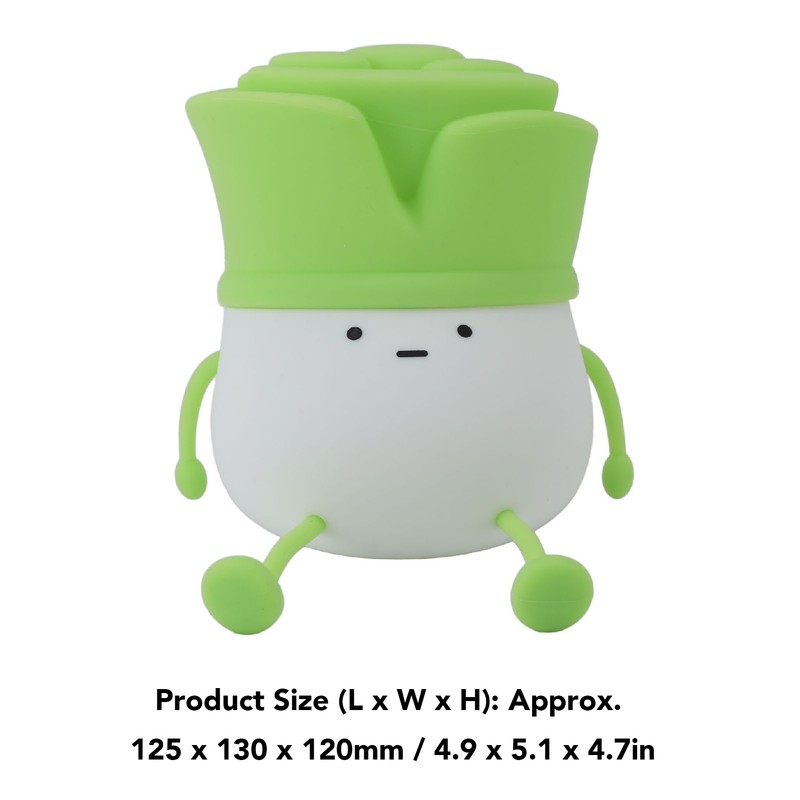 Cute LED Night Light Tap Control Rechargeable 1.5W Decorative Scallion