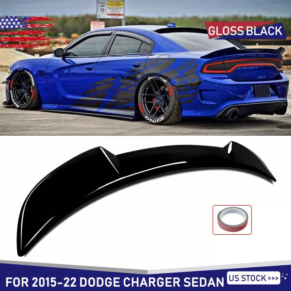 Unbranded For 2015-22 Dodge Charger Sedan V2 Style Rear Trunk
