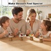Lonshield Stainless Steel Dessert Bowls Set of 4 with Wooden