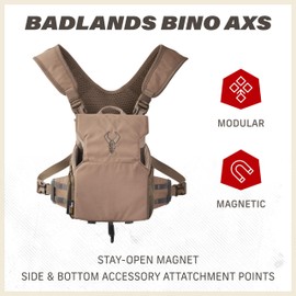 Badlands Bino AXS - Modular Binocular Harness System for Optimal Performance and Durability, Mud, Small