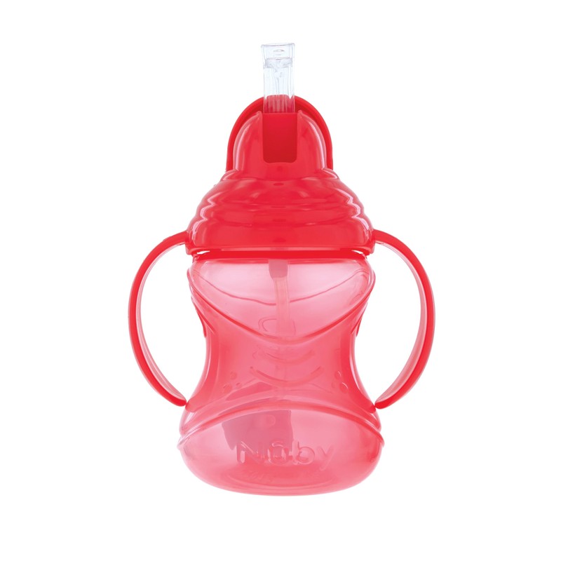 Nuby No-Spill Flip N' Sip Clik-It Cup with 360 Straw,