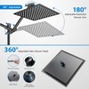 High/Low Pressure Water Rain Shower Head with 11 Inch Adjustable