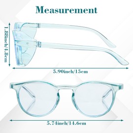 YUXIANLB 10 Pack Safety Glasses Anti Fog Safety Goggles for Women Nurse Protective Eyewear, Anti Dust Protection Lab Glasses (5 Colors)