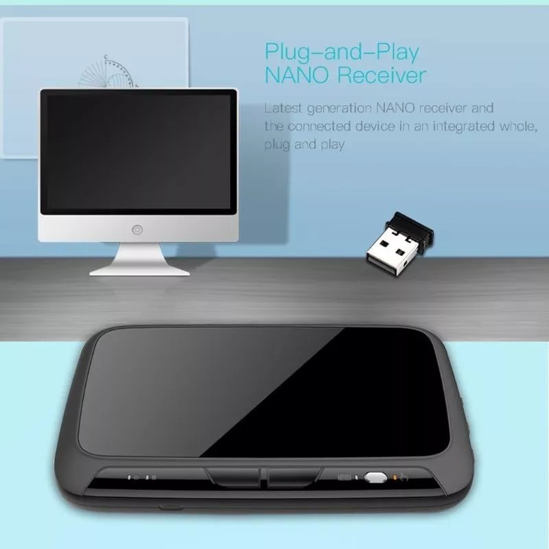 iTech Mini Teclado Inalámbrico H18 Plus Táctil Pc Android Tv