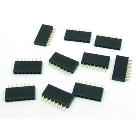 POPESQ® #A767 Female Header 2.54 mm 7-Pin Compatible with Arduino Straight Pack of 10