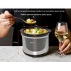 0.65-qt mini Round Slow Cooker, Fondue Melting Pot Warmer with