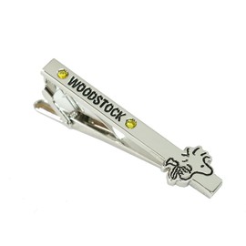 Peanuts PNP-TB004 Necktie Clip (Woodstock Pattern, Preciosa, Box Included), Brass, No Gemstone