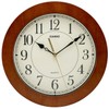 CASIO IQ-135-5JF Brown Analog Wood Grain Wall Clock 10.2 inches