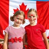 DPKOW Canada Day Face Tattoos, 4pcs Canada Day Temporary Tattoos