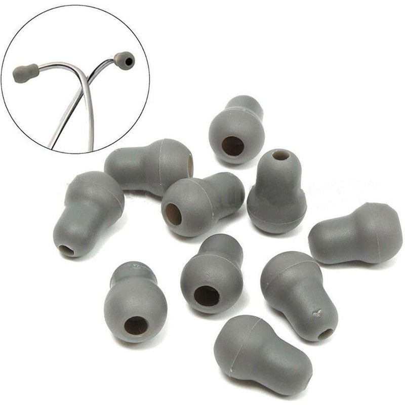 XuJJunB 6pcs Soundproof Earplugs Dustproof Stethoscope Accessories Rubber Flexible Ultra