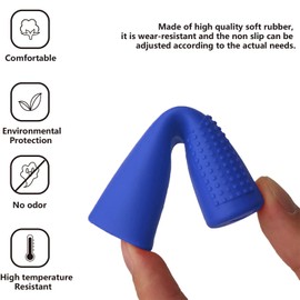 REWOLFNUS 2 PCS Universal Gear Shift Lever Protector Rubber Anti Slip Shifter Cover Shift Lever Pedal Cover for All Most Motorcycle(Blue)