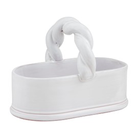 Mud Pie Twisted Handle Tidbit Server; 4" x 7 1/2"