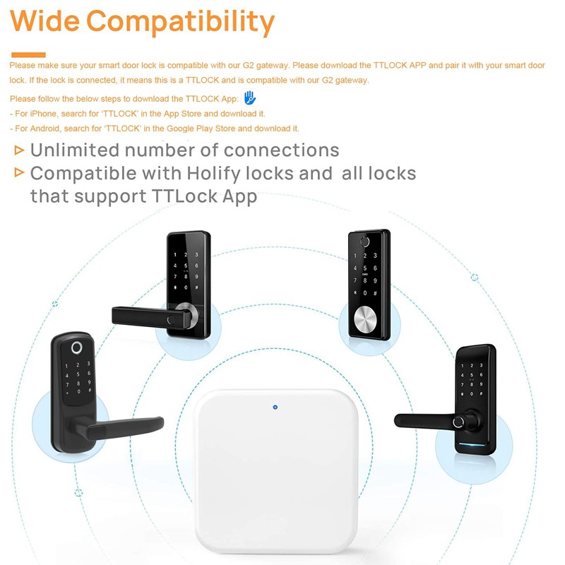HeavenBird G2 Wi-Fi Gateway Bluetooth Gateway for TT Lock App
