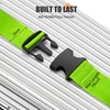 Ninmaofly 4 Pcs Luggage Straps, Adjustable Suitcase Straps, Heavy Duty