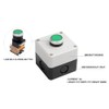 ATO Momentary Push Button Switch Station Box, 1 NO+1NC, ABS