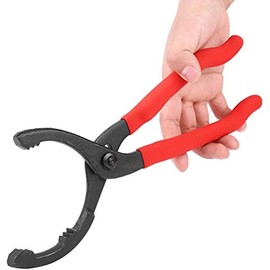 LinaLife 12" Car Oil Filter Pliers Adjustable Wrench Spanner Removal Tool Filter 40-100MM Universal Oil Filter Plier, Multifunction Fuel Filter Removal Tool For Engine Filters, Conduit and Fittings