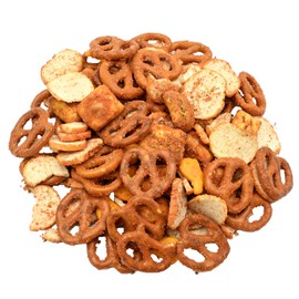 Grab Our Nuts Pizzeria Crunch Snack Mix 23 Ounce Jar: Cheese Pizza Pretzels, Garlic Parmesan Pretzels, Sea Salt Bagel Chips, Cheddar Whale Crackers