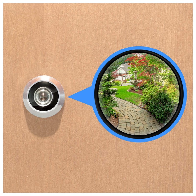 "Nuk3y 220 Degree Wide Angle Heavy Duty Door Viewer (2