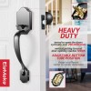 EleMake Front Door Handleset Entry Door Handle Set with Cove