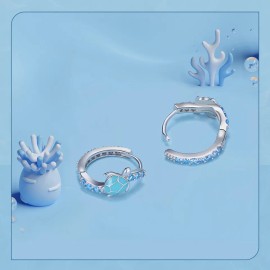 Hermosos Pendientes Aretes Plata 100% Diseño Tortugas