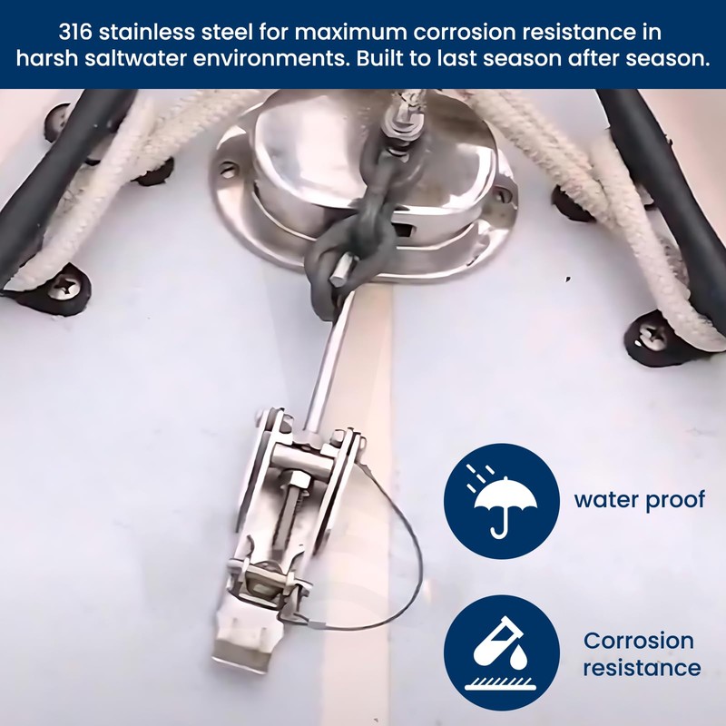 asdmm Boat Anchor Chain Tension Retainer - Marine Anchoring Rode