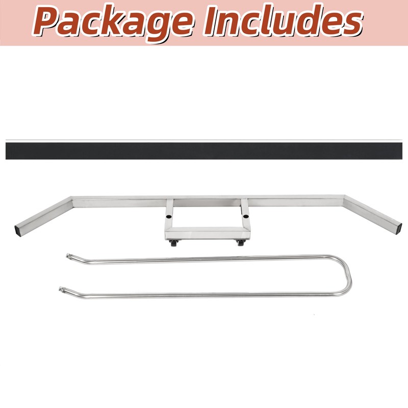 AIWFL 4.5FT Stainless Steel Sport Tennis Court Squeegee with Wheel,