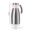 Emsa Soft Grip N4120300 Insulated Jug, 1 Litre, Stainless Steel,