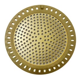 Huntonry Hair Drain Catcher, Shower Drain Hair Catcher, Shower Drain Strainer, Bathtub Drain Cover, Tub Drain Hair Catcher, Bathroom Sink Strainer, Bathroom Drain Protector, Flat, Round, Gold