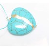 Kintsugi Turquoise Howlite Very Large Smooth Heart Mended with 23k