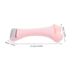 Baluue Facial Massager Tool Ice Cooling Roller for Soothing Skin Care Pink Dual Head Design for Face Neck Enhances Absorption Reduces Puffiness for Daily Use