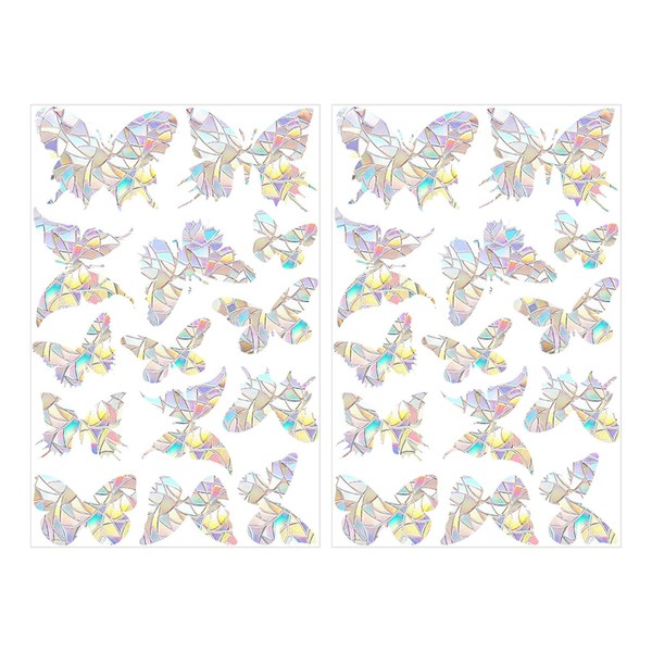 MAEXUS® Window Stickers, Bird Protection, Pack of 28, Suncatcher Stickers,