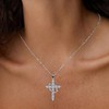 925 Sterling Silver Necklace for Women Men Dainty Diamond Faith