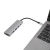 USB C Splitter Silver 5Gbps Speed Heat Dissipation Function Smart