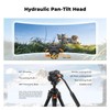 K&F CONCEPT 73” Camera Tripod with Fluid Head, Aluminum Travel