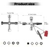 Pack of 9 universal keys, triangular key, square key and