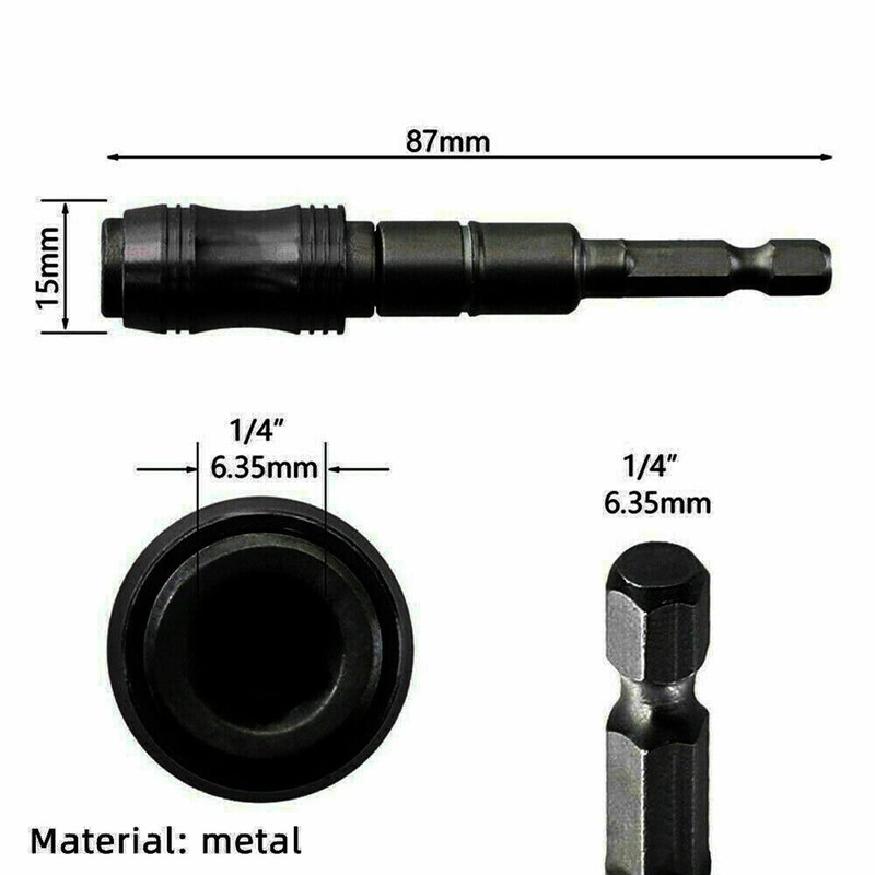 Magnetic Pivot Drill Bit Holder Steel Impact Pivoting Swivel Screw
