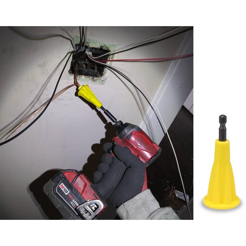 Rack-A-Tiers Nut Blaster - Tighten Wire Nuts with Drill, Universal