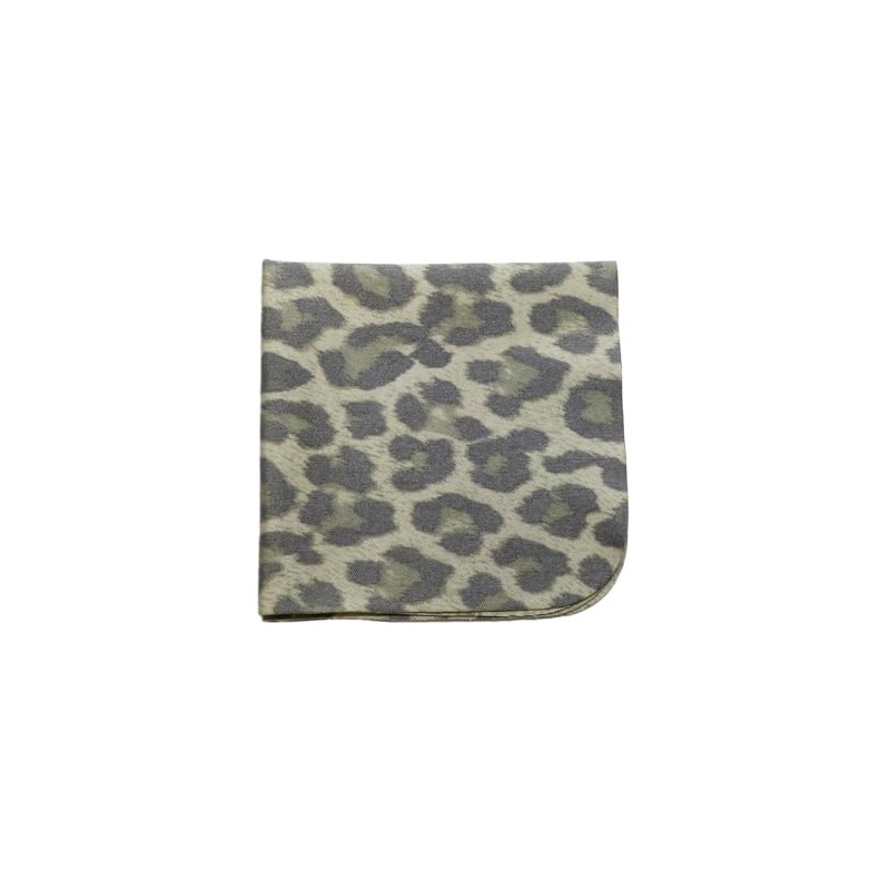 Calabria 1 Pack Microfiber Cleaning Cloth Green Grey Cheetah Animal
