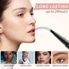 ZWWOGE Eyebrow Pencil, Waterproof, Sweat-Resistant, Eyebrow Pencil, 2-in-1 Dual Professional