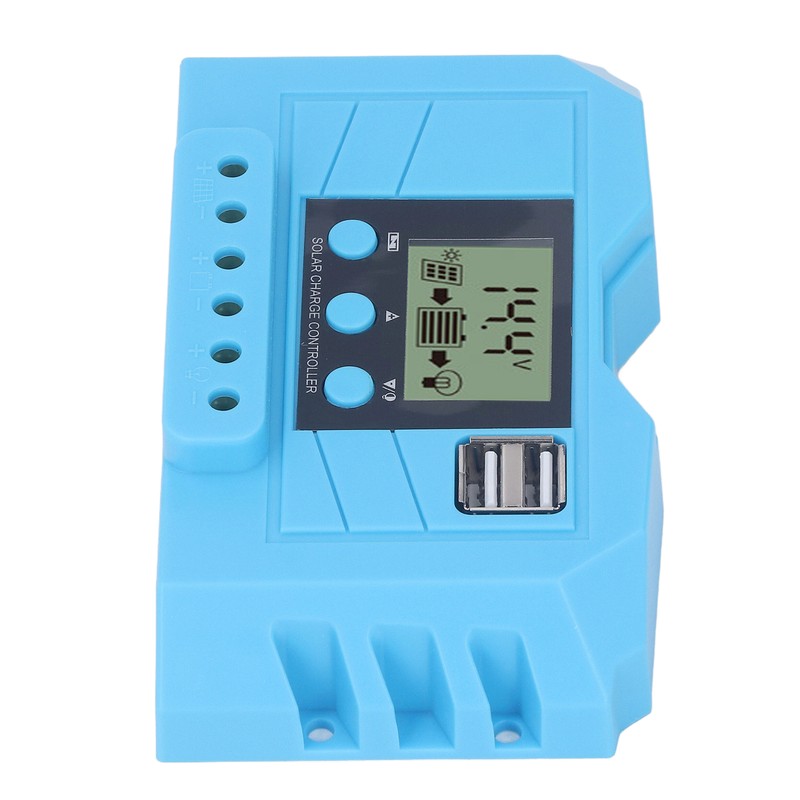 Solar Charge Controller LCD Display 12V 24V Dual USB Port