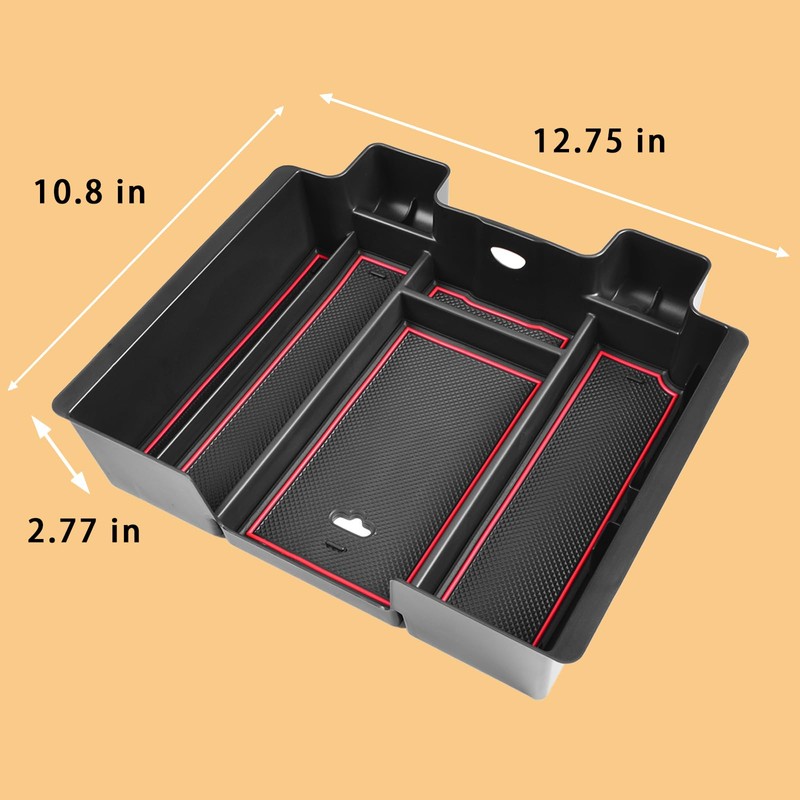 TACOBRO [Full-Coverage ] Center Console Organizer Compatible with 2019-2022 Chevy