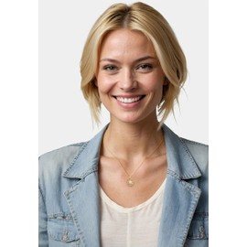 Sofia Milani - Women's Necklace 925 Silver with Zirconia Stones - Sun Stars Circle Pendant, Gold, Cubic Zirconia