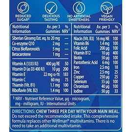 Wellman Multivitamin Chewable Vegan Gummies for Men